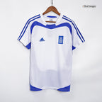Men Retro Fan Version Greece Away Soccer Jersey Euro Cup 2004 White