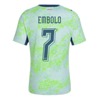 EMBOLO #7 Player Version Switzerland Away Soccer Jersey World Cup 2026 Green