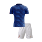 Kids France Home Soccer Jersey Kit(Jersey+Shorts) World Cup 2026 Blue&White