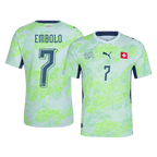 EMBOLO #7 Player Version Switzerland Away Soccer Jersey World Cup 2026 Green