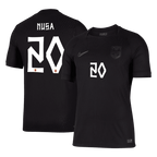 NUSA #20 Player Version Norway Away Soccer Jersey World Cup 2026 Black