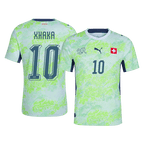 XHAKA #10 Player Version Switzerland Away Soccer Jersey World Cup 2026 Green