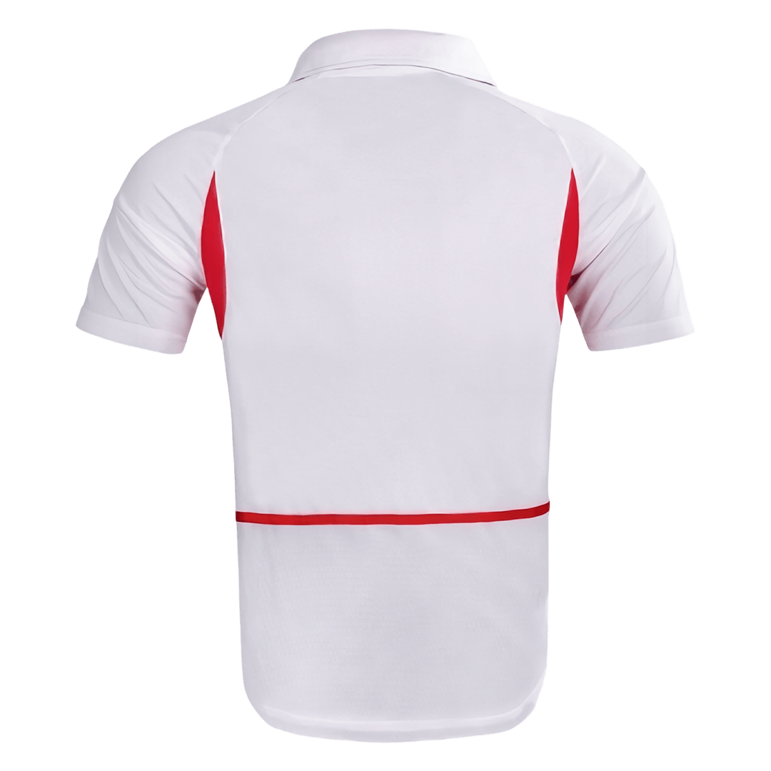 Men Retro Fan Version 2002 South Korea Away Soccer Jersey White