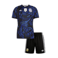Kid's Argentina Away Soccer Jersey Kit(Jersey+Shorts) World Cup 2026 Black
