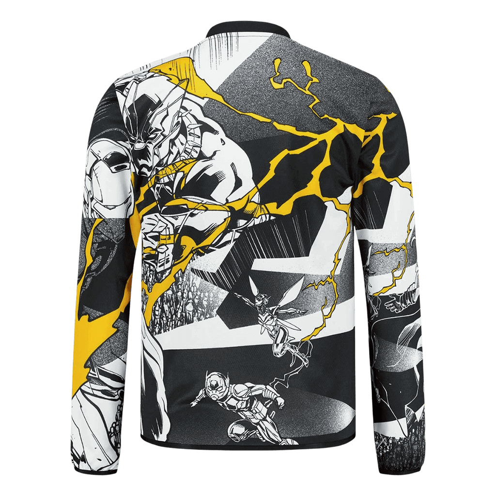 Real Madrid X Marvel Long Sleeve Soccer Jersey 25/26 Black&White