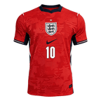 BELLINGHAM #10 Player Version England Away Soccer Jersey World Cup 2026 Red