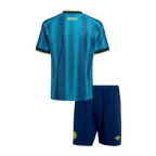 Kid's Colombia Away Soccer Jersey Kit(Jersey+Shorts) World Cup 2026 Blue