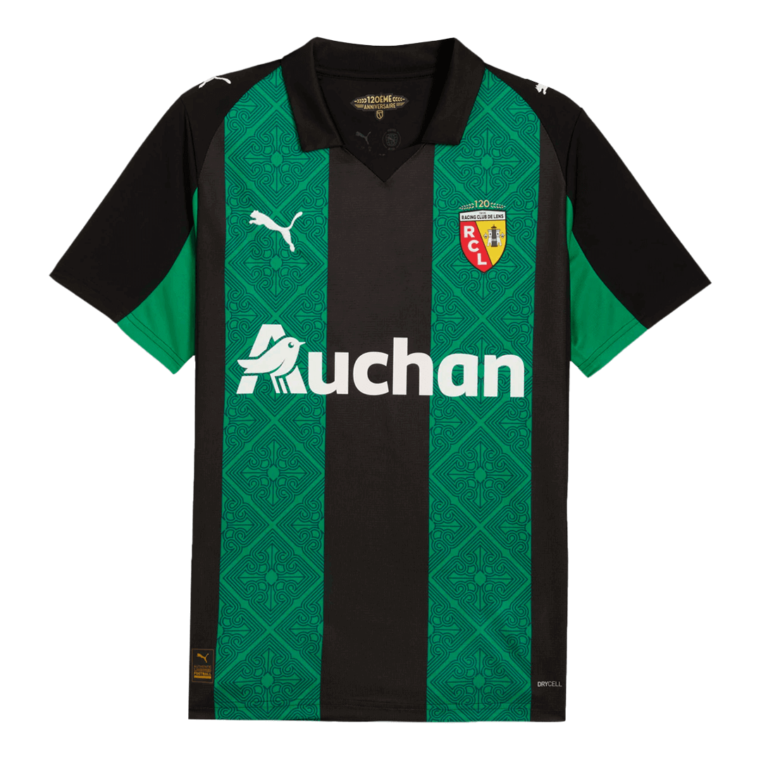 THAUVIN#10 RC Lens Away Soccer Jersey 25/26 Green&Black