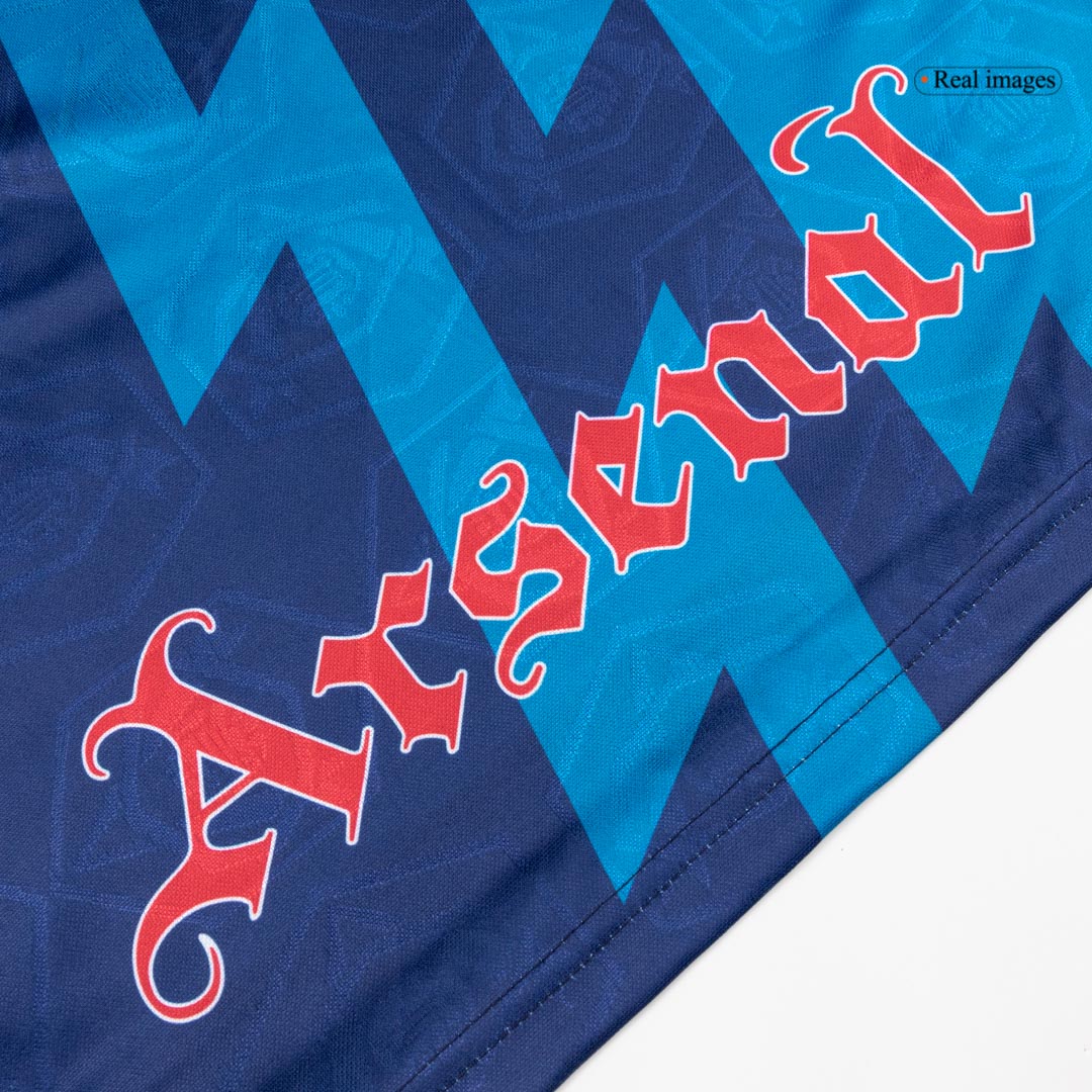 Retro 1995 Arsenal Away Soccer Jersey Blue
