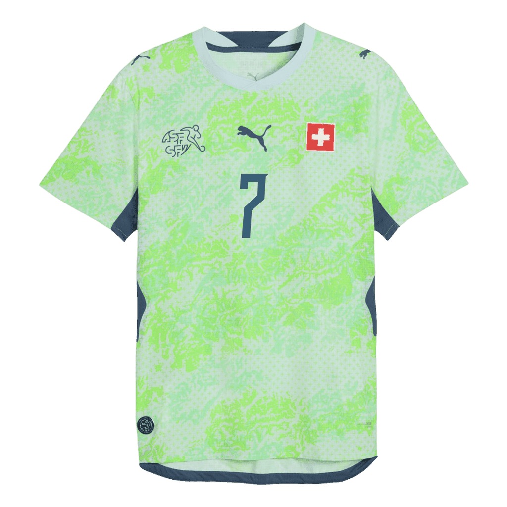 EMBOLO #7 Switzerland Away Soccer Jersey World Cup 2026 Green