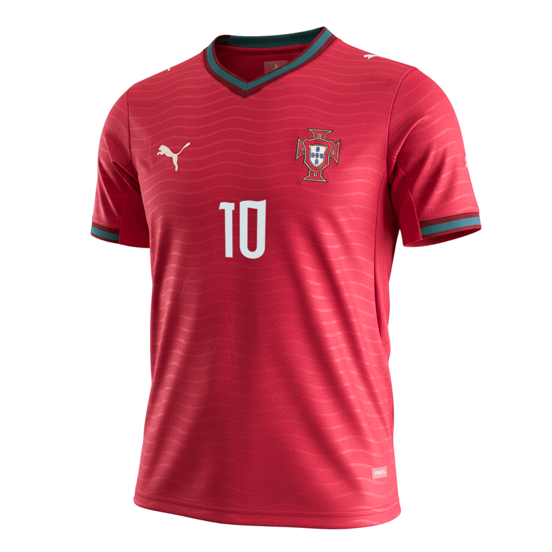 BERNARDO#10 Portugal Home Soccer Jersey World Cup 2026 Red