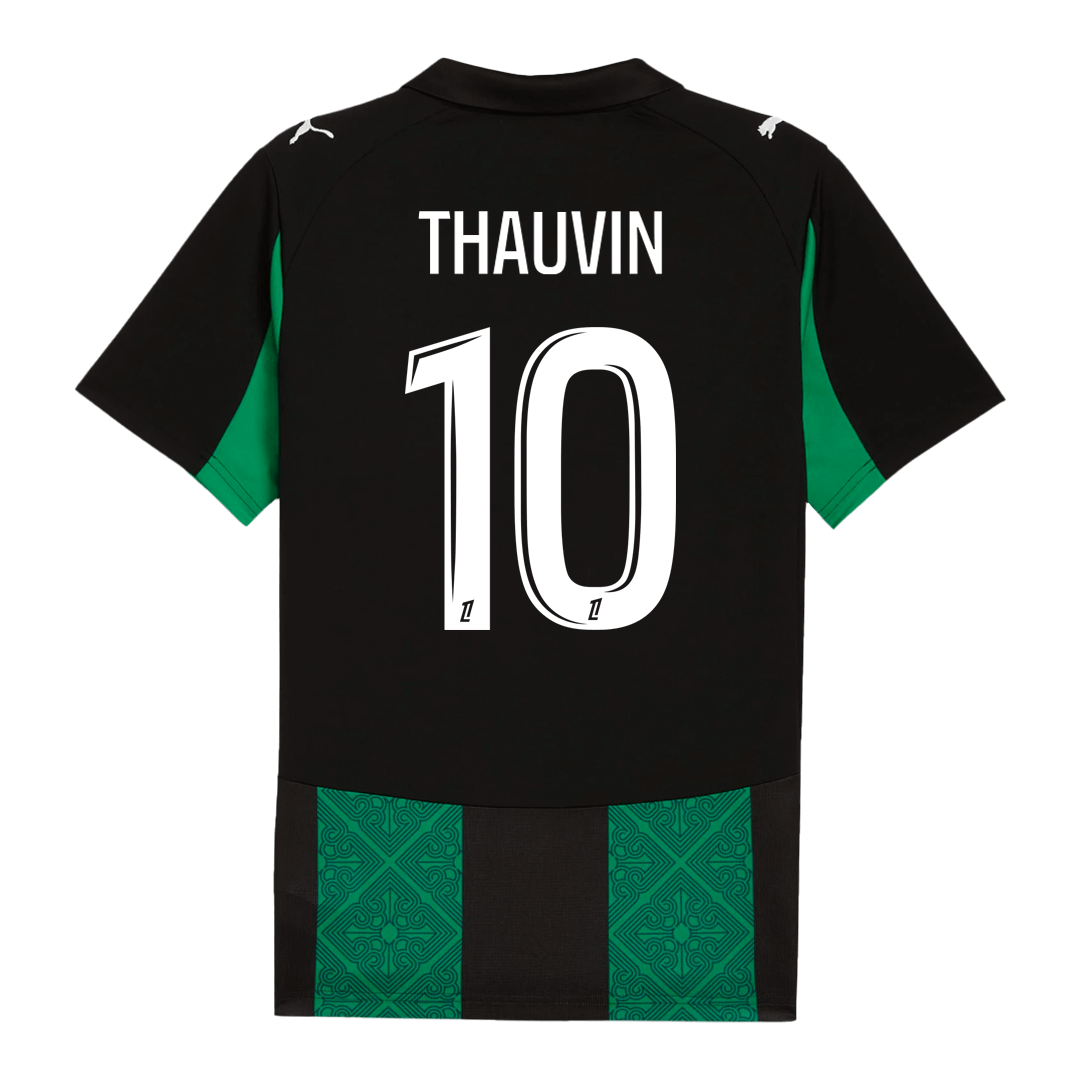 THAUVIN#10 RC Lens Away Soccer Jersey 25/26 Green&Black