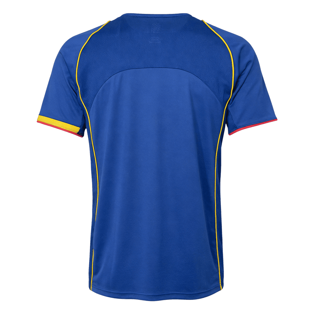 Men Retro Fan Version 2004/05 Arsenal Away Soccer Jersey Short Sleeve Blue