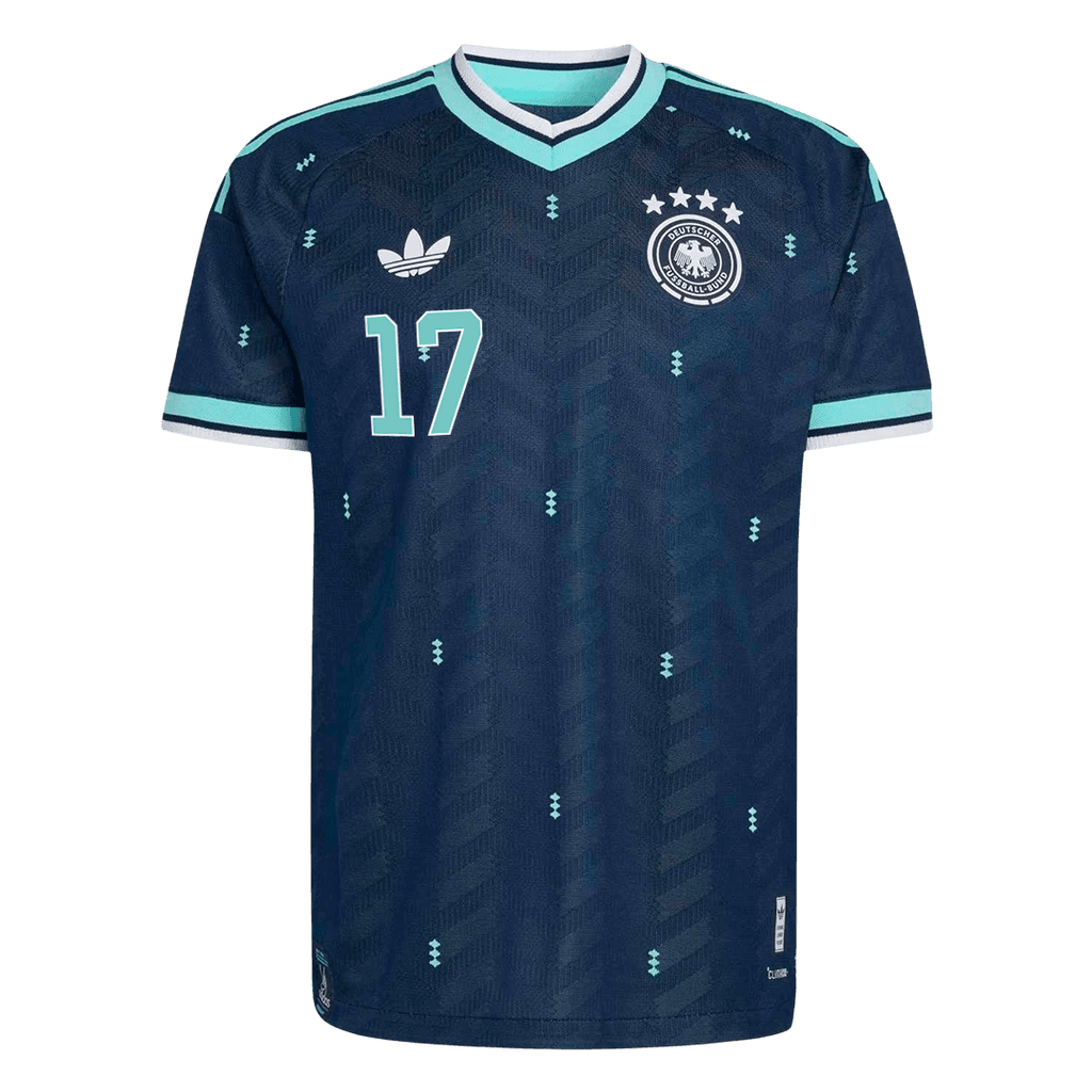 WIRTZ #17 Player Version Germany Away Soccer Jersey World Cup 2026 Navy
