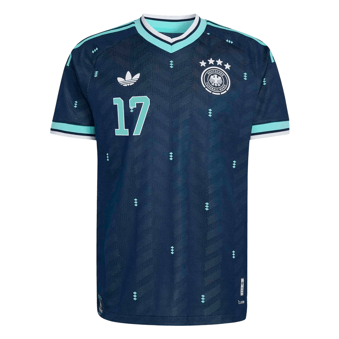 WIRTZ #17 Player Version Germany Away Soccer Jersey World Cup 2026 Navy