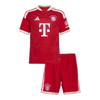 Kids Bayern Munich Home Soccer Jersey Kit (Jersey+Shorts) 2026/27 Red