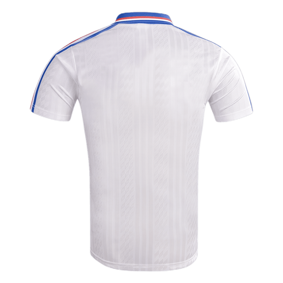 Men Retro Fan Version 1994 France Away Soccer Jersey White