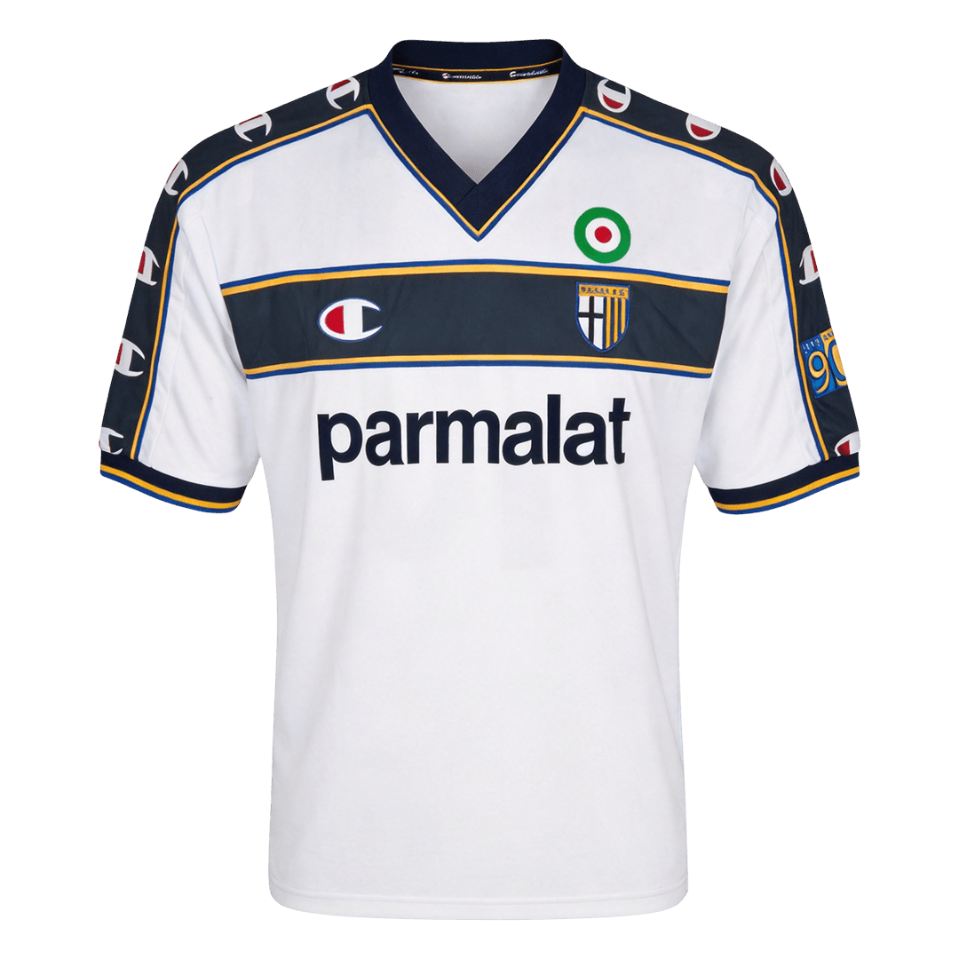 Men Retro Fan Version 02/03 Parma Calcio 1913 Away Soccer Jersey White