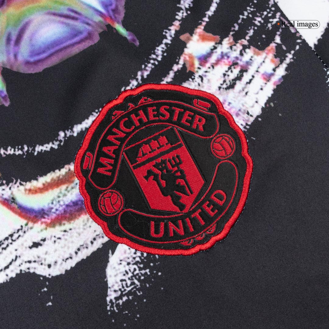 Manchester United Pre-Match Soccer Jersey 25/26 Black