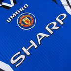Retro 96/97 Manchester United Third Soccer Jersey Blue