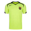 Men Retro Fan Version 05/06 Barcelona Away Soccer Jersey Short Sleeve Neon Green