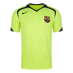 Men Retro Fan Version 05/06 Barcelona Away Soccer Jersey Short Sleeve Neon Green