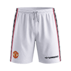 Retro 1998 Manchester United Home Shorts White
