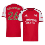CHAMPIONS #26 Player Version Arsenal Premier League Champions Home Soccer Jersey 2026/27 Red