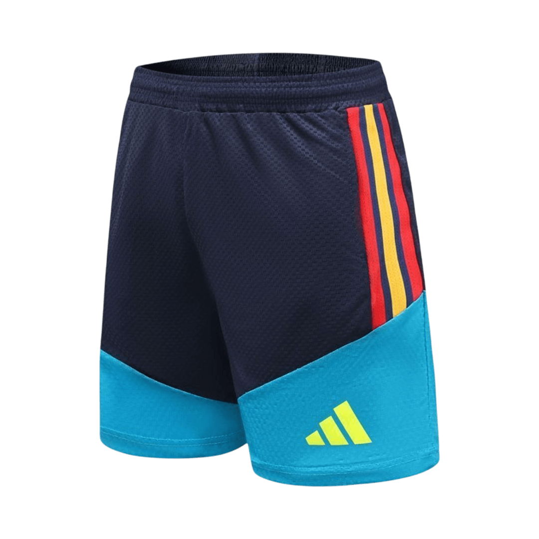 Player Version Spain Pre-match Soccer Jersey Kit(Jersey+Shorts) World Cup 2026 Blue