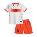 Kids Netherlands Away Soccer Jersey Kit (Jersey+Shorts) World Cup 2026 Orange