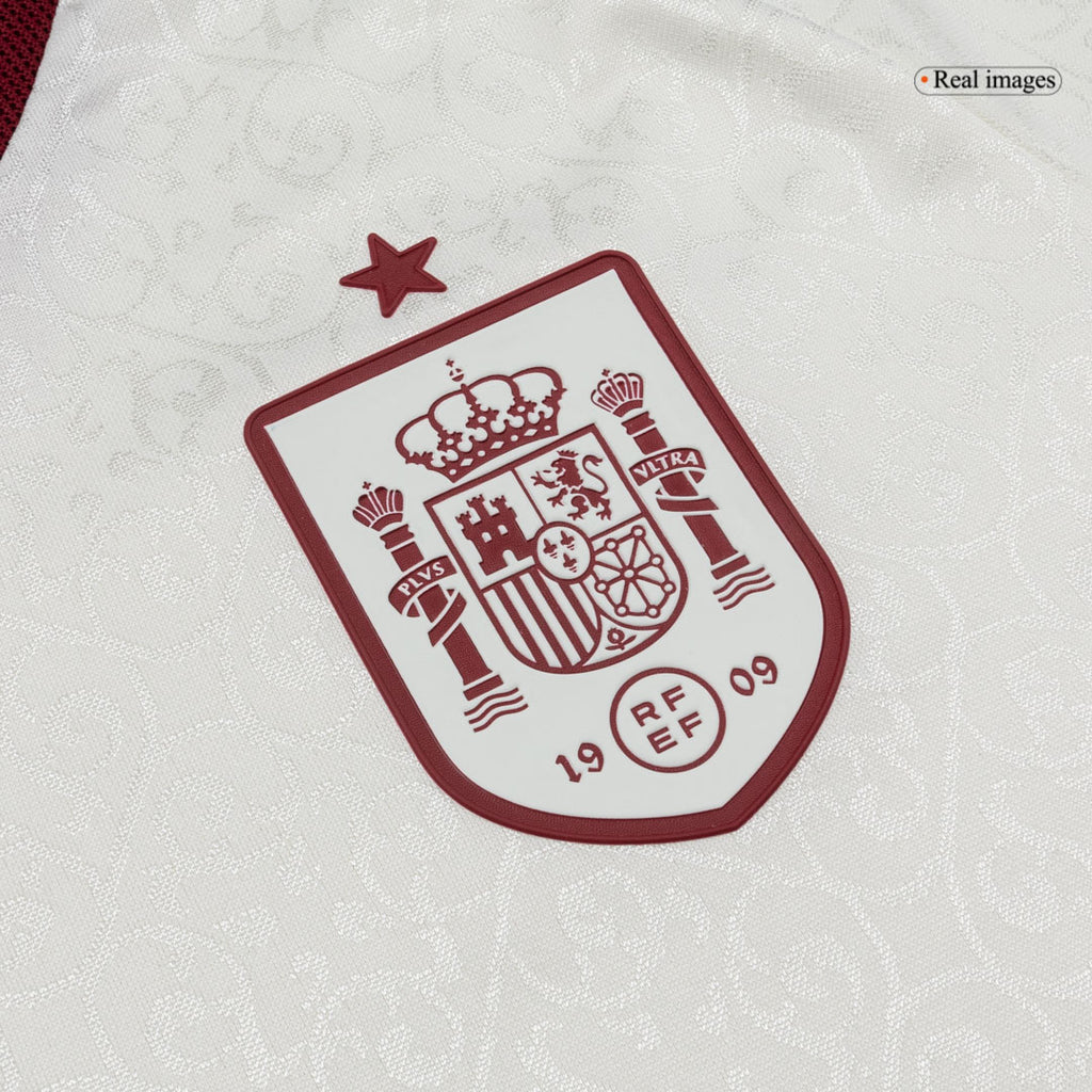 Player Version Spain Away Soccer Jersey World Cup 2026 White