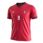 B.FERNANDES#8 Portugal Home Soccer Jersey World Cup 2026 Red