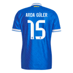 ARDA GÜLER #15 Authentic Real Madrid Third Away Soccer Jersey 2025/26 Blue