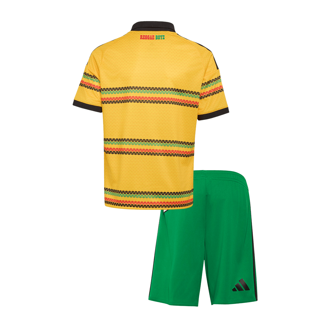 Kids Jamaica Home Soccer Jersey Kit (Jersey+Shorts) World Cup 2026 Yellow&Green