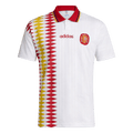 Men Retro Fan Version 1994 Spain Away Soccer Jersey White