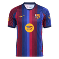 Men Fan 26/27 Barcelona Home Soccer Jersey Short Sleeve Blue&Garnet