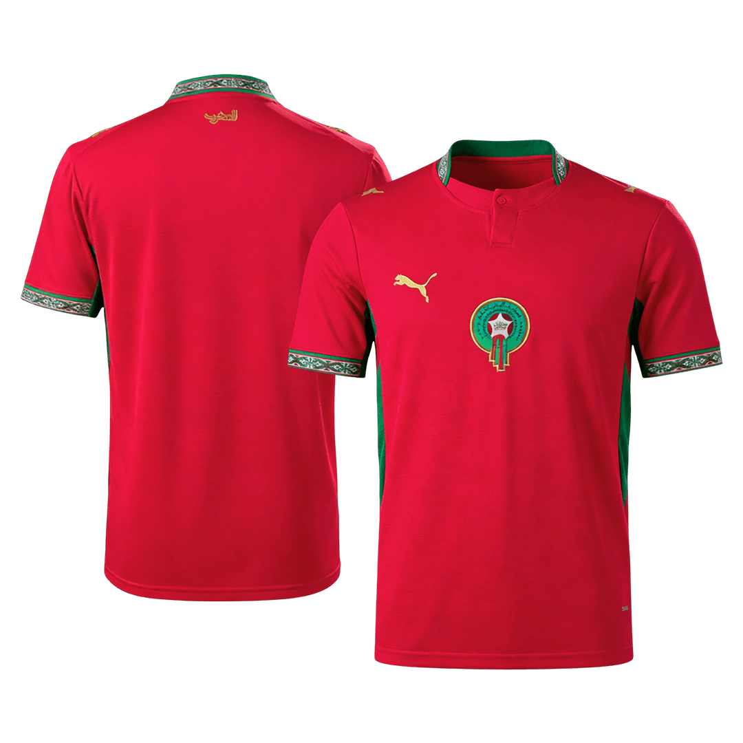 Morocco Home Soccer Jersey World Cup 2026 Red