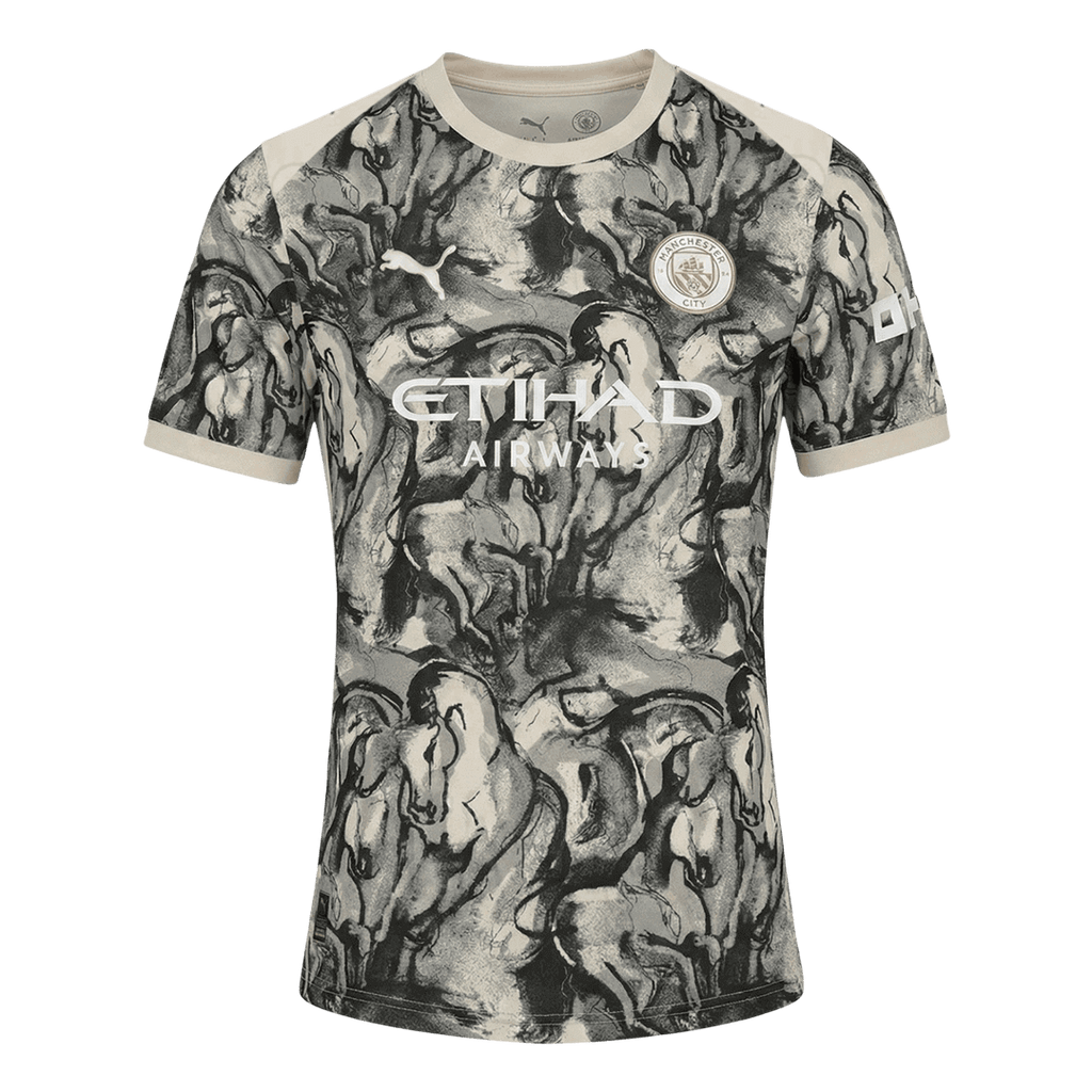 Manchester City Year of the Horse Soccer Jersey 25/26 Black&White