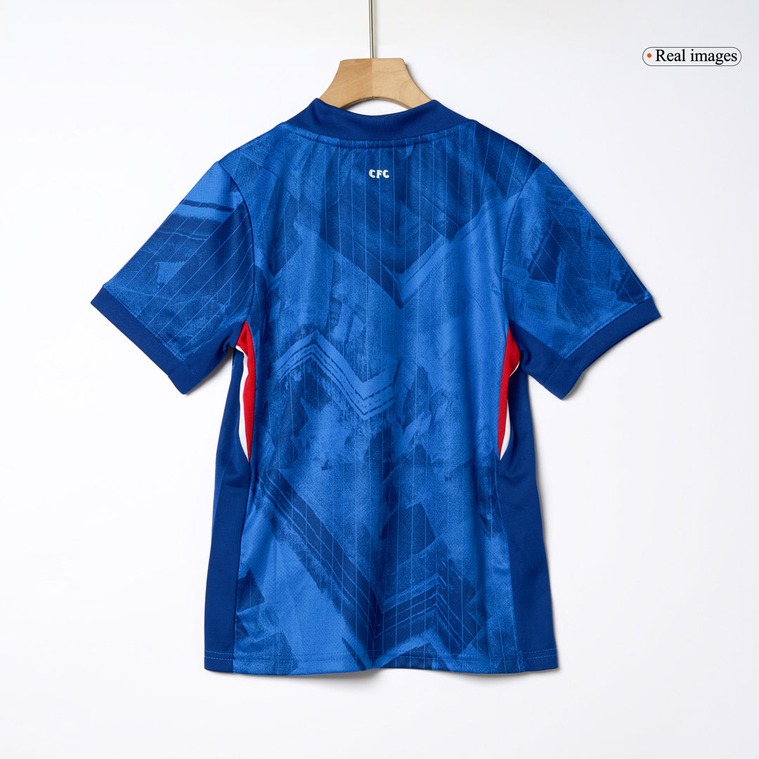 Kid's Chelsea Home Soccer Jersey Kit(Jersey+Shorts) 2025/26 Blue