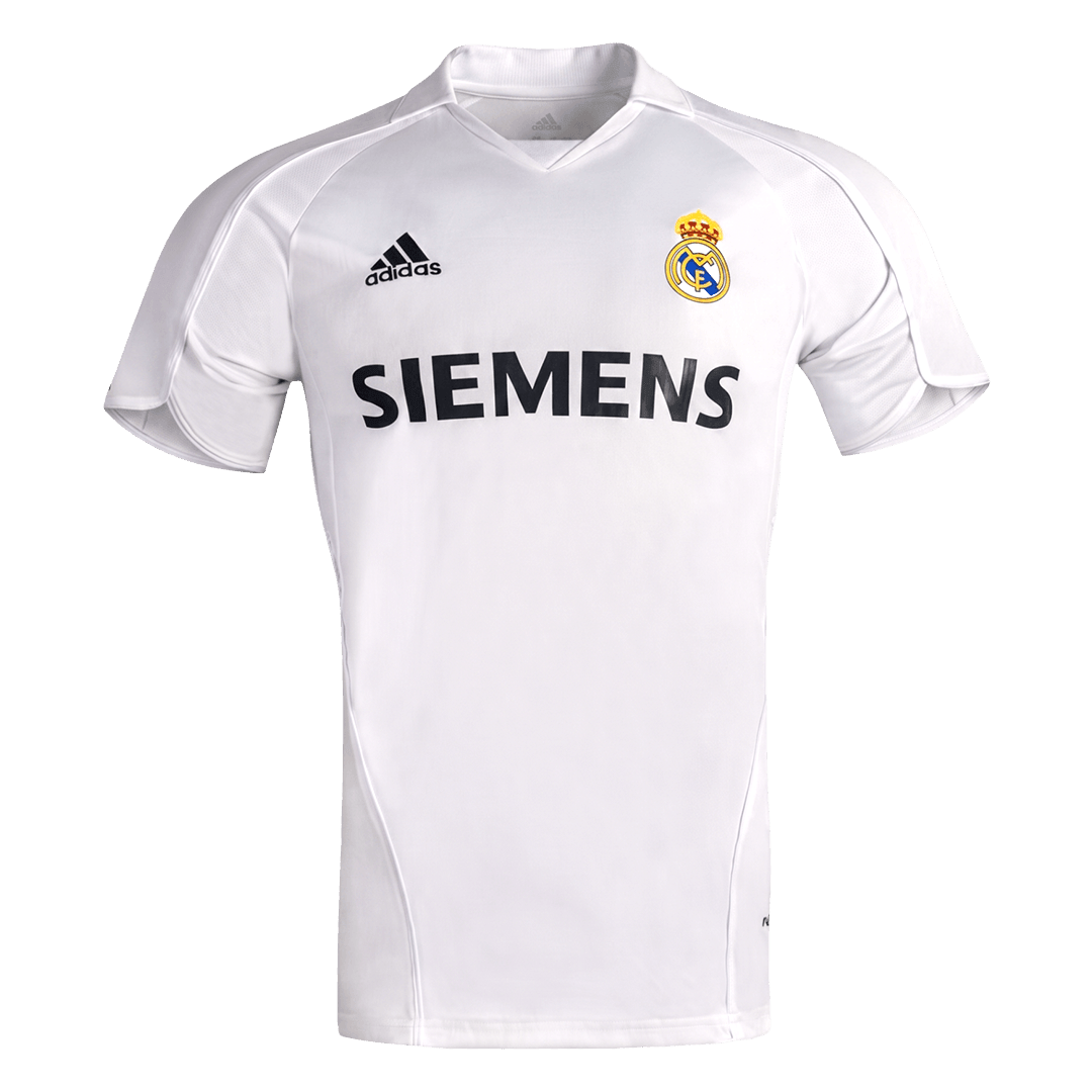Men Retro Fan Version 05/06 Real Mardid Home Soccer Jersey Short Sleeve White