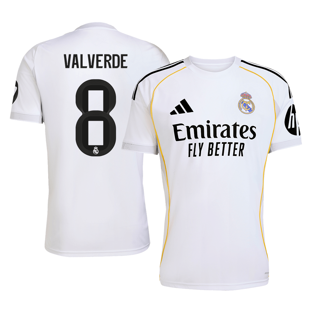 Real Madrid 2025/26 Home Soccer Jersey - VALVERDE #8