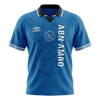 Retro 95/96 Ajax Away Soccer Jersey Blue
