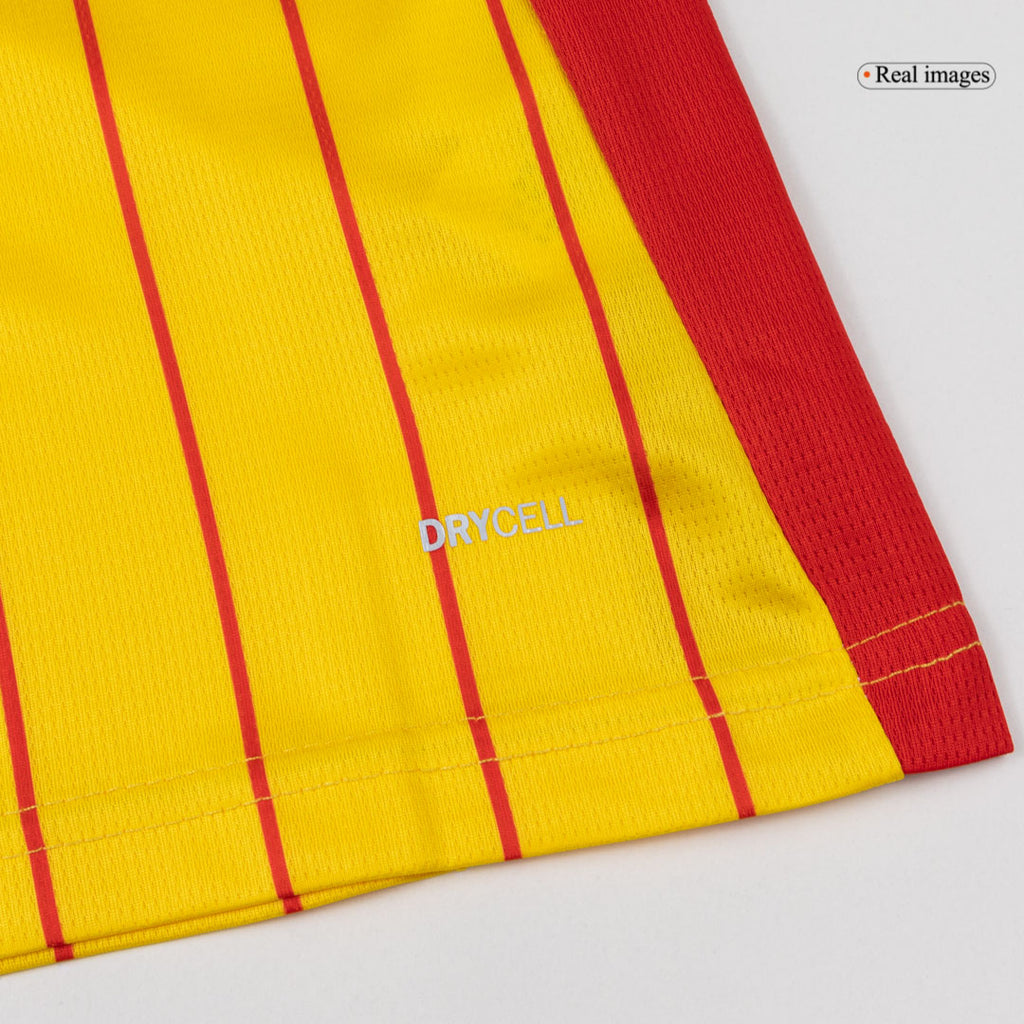 THAUVIN#10 RC Lens Home Soccer Jersey 25/26 Red&Yellow