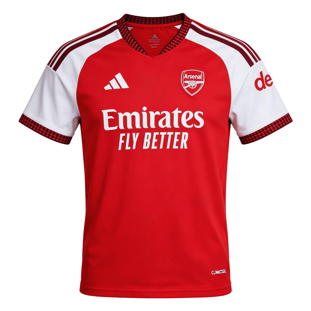 CHAMPIONS #26 Arsenal Premier League Champions Home Soccer Jersey 2026/27 Red