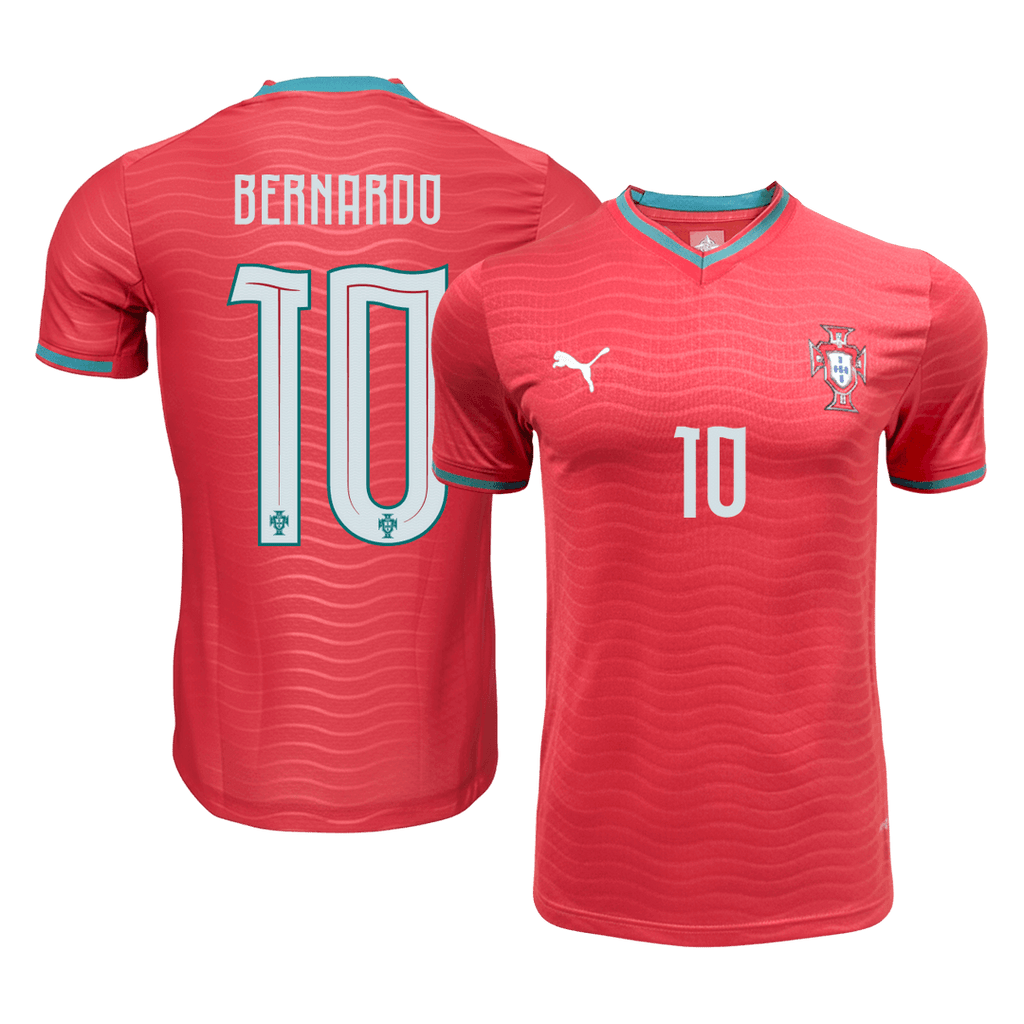 BERNARDO#10 Player Version Portugal Home Soccer Jersey World Cup 2026 Red