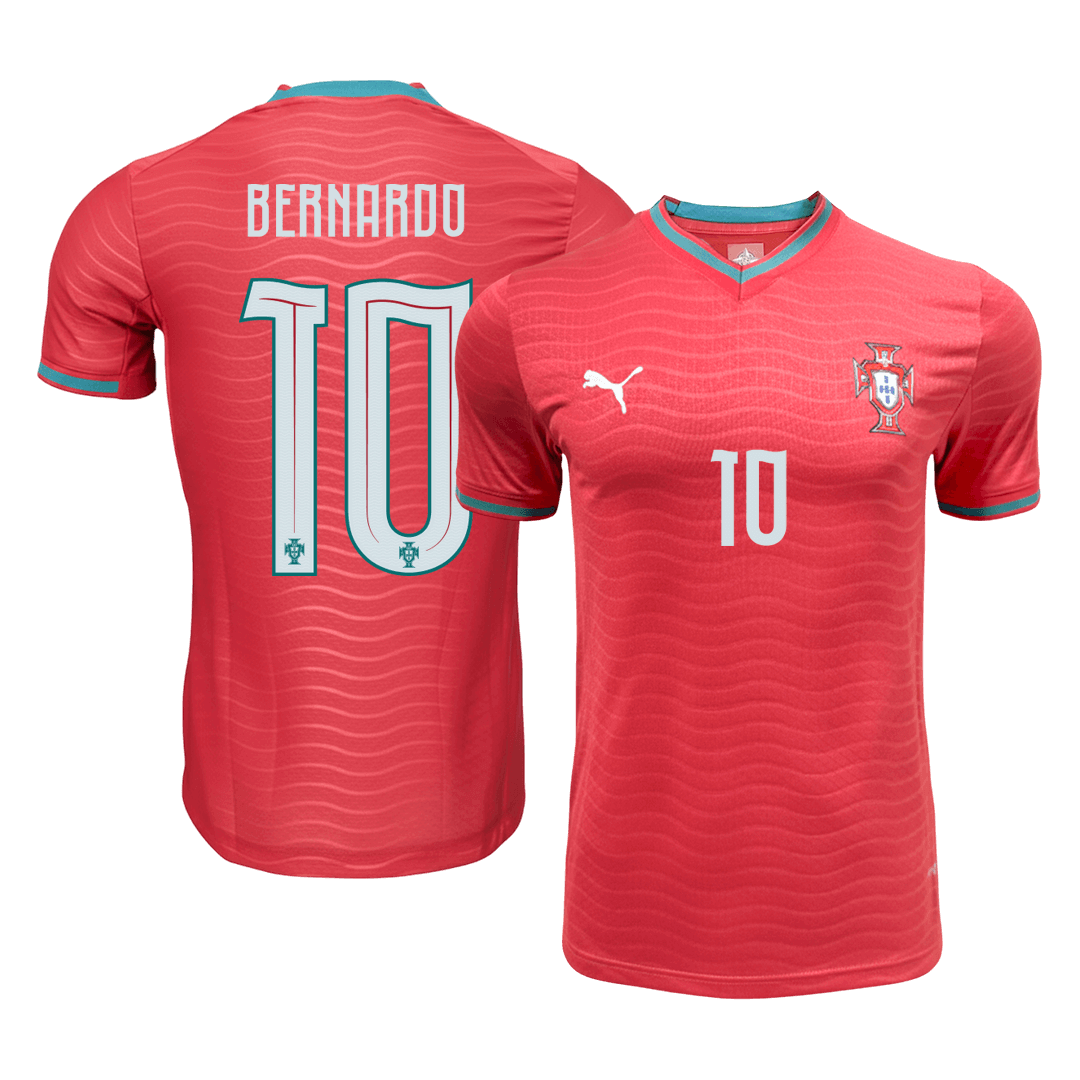 BERNARDO#10 Player Version Portugal Home Soccer Jersey World Cup 2026 Red
