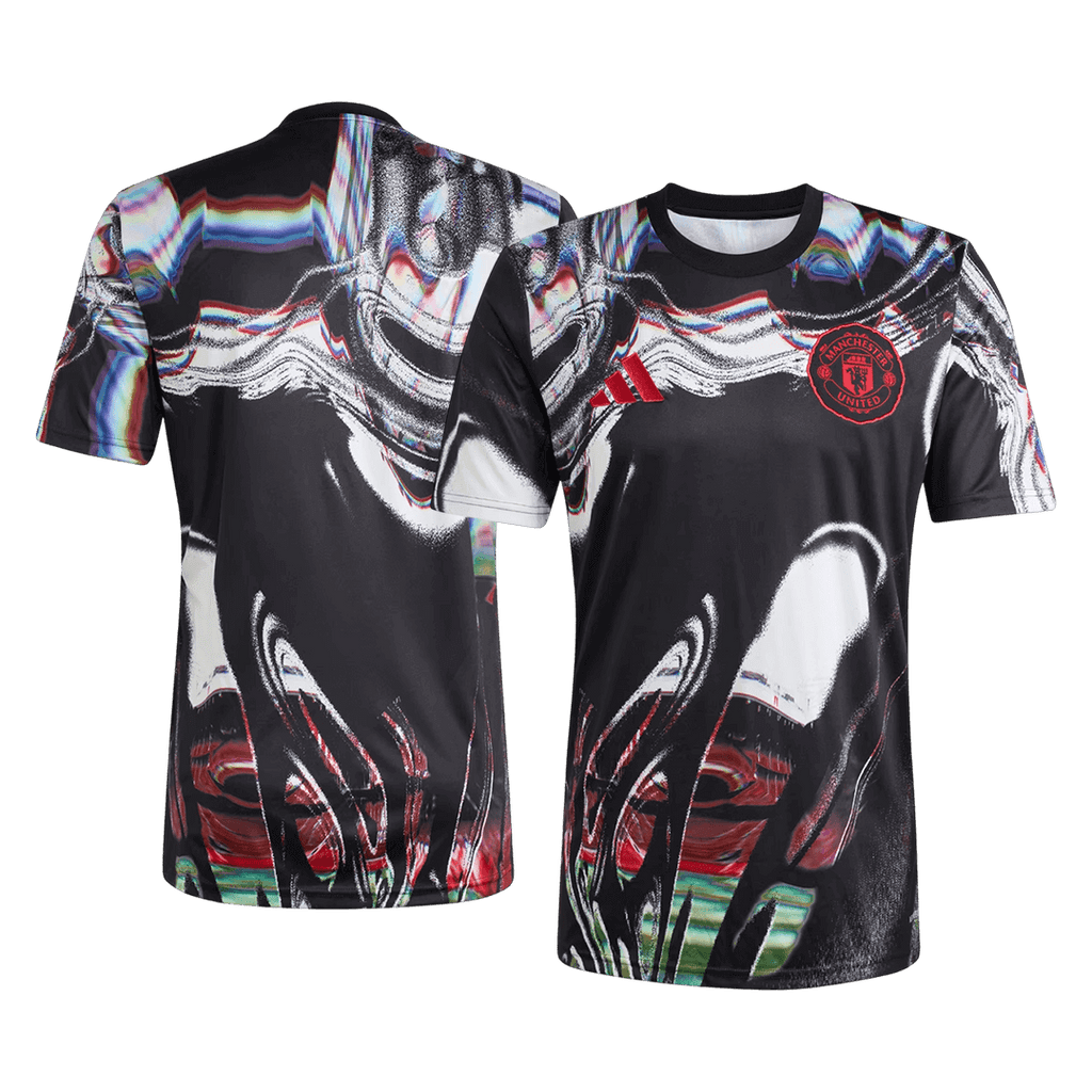 Manchester United Pre-Match Soccer Jersey 25/26 Black