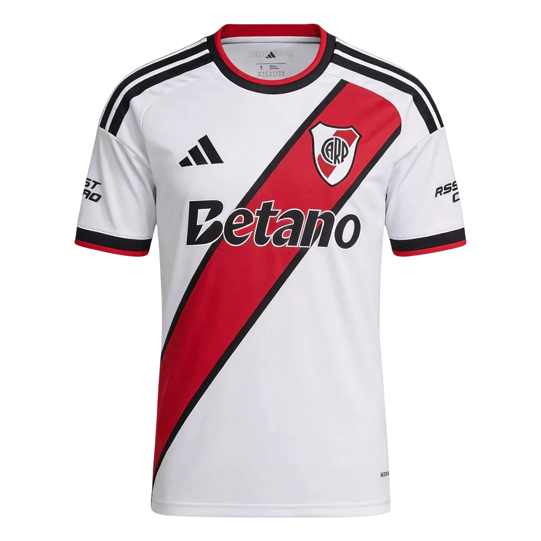 Men Fan 26/27 River Plate Home Soccer Jersey Short Sleeve White