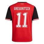GREGORITSCH#11 Austria Home Soccer Jersey World Cup 2026 Red