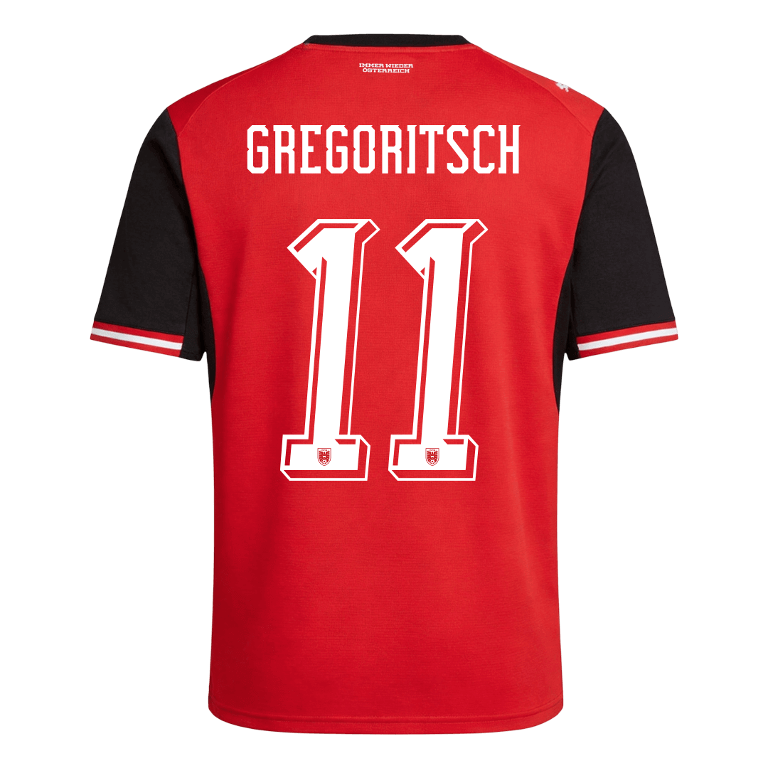 GREGORITSCH#11 Austria Home Soccer Jersey World Cup 2026 Red